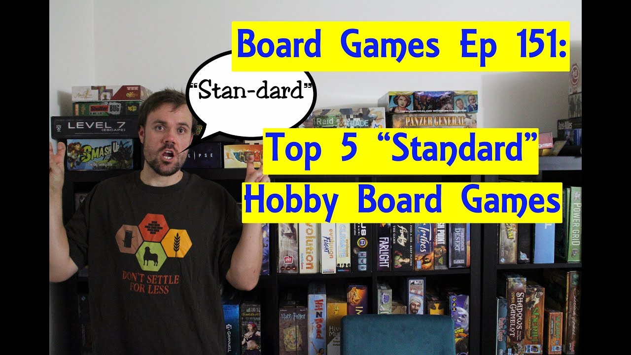 Top 5 "Standard" Hobby Board Games YouTube