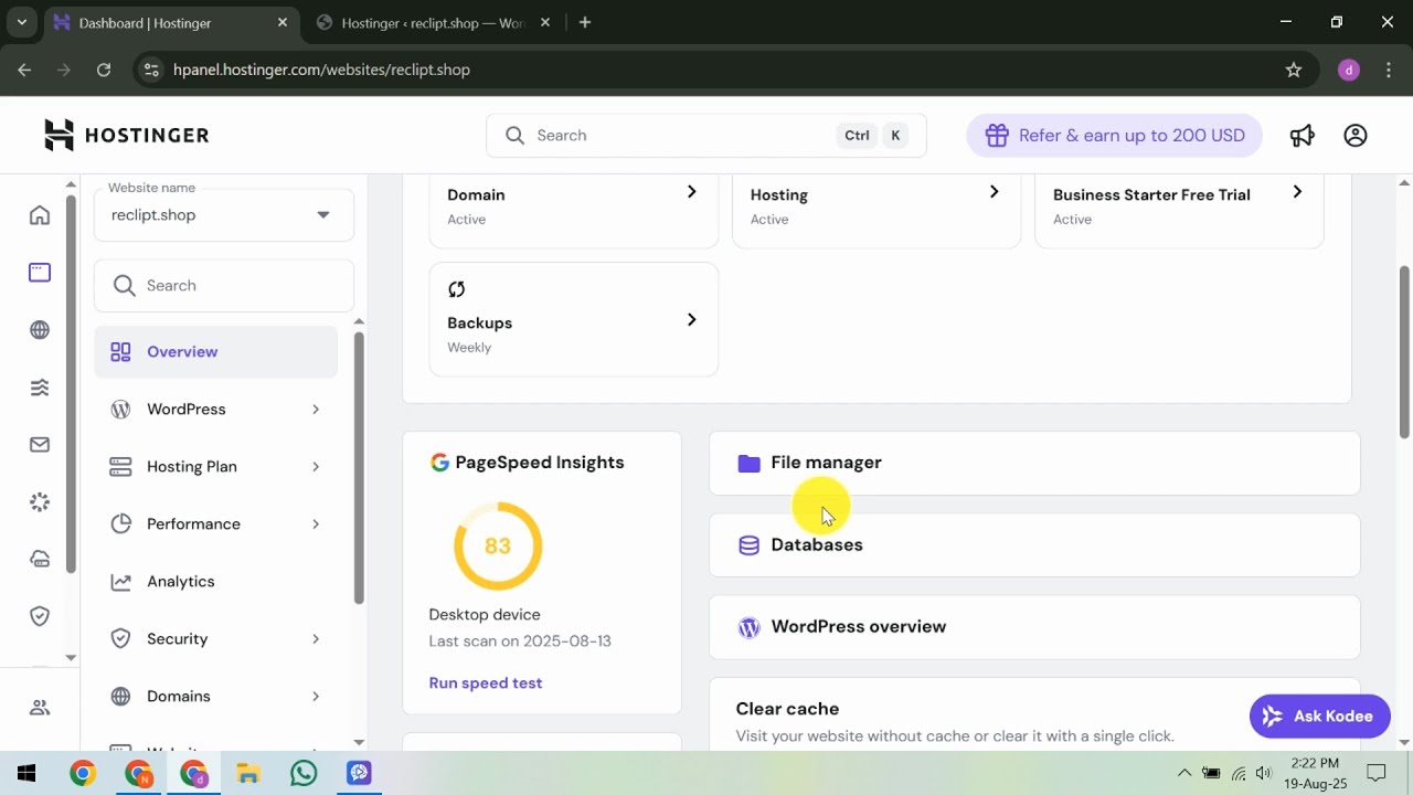 How To Reinstall WordPress Core in Hostinger - YouTube