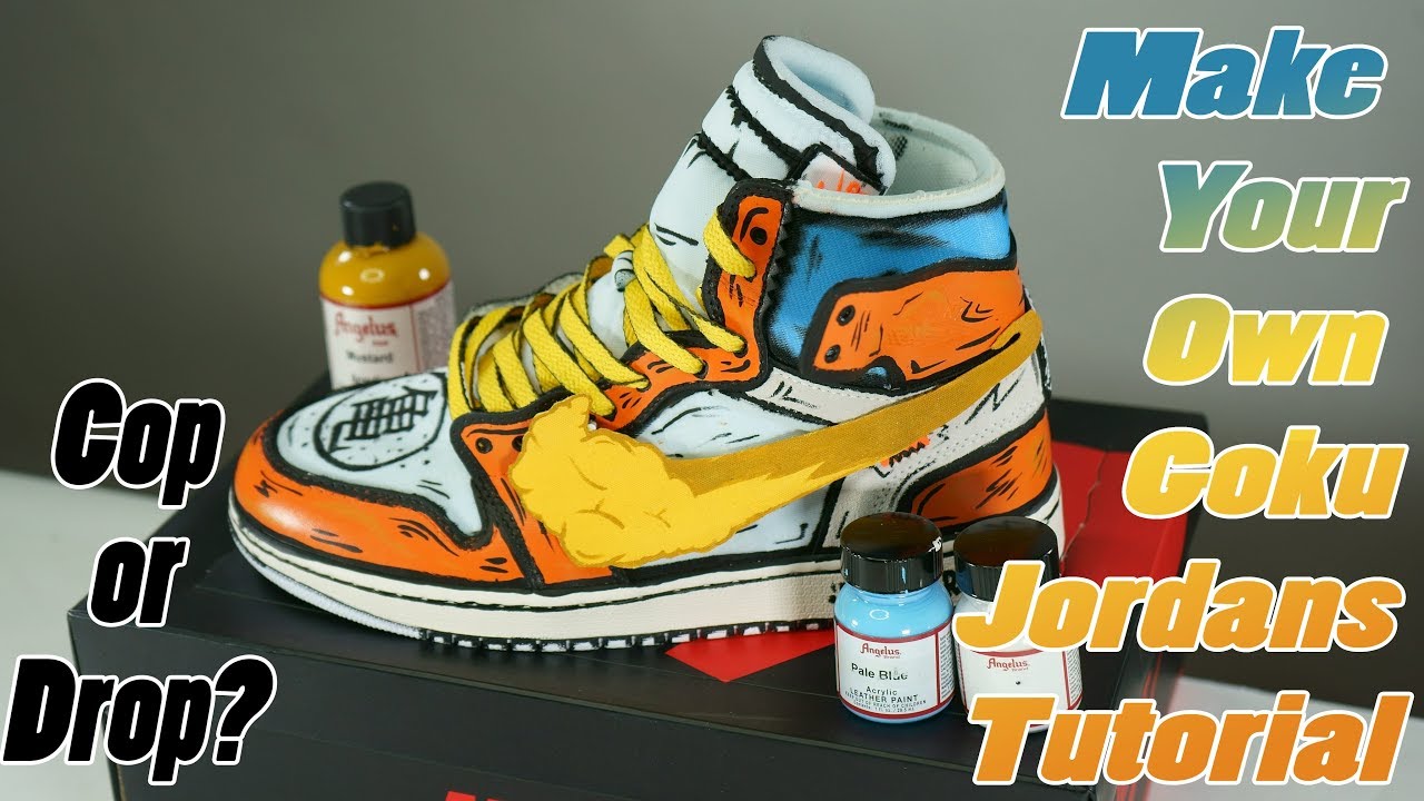 custom goku jordans