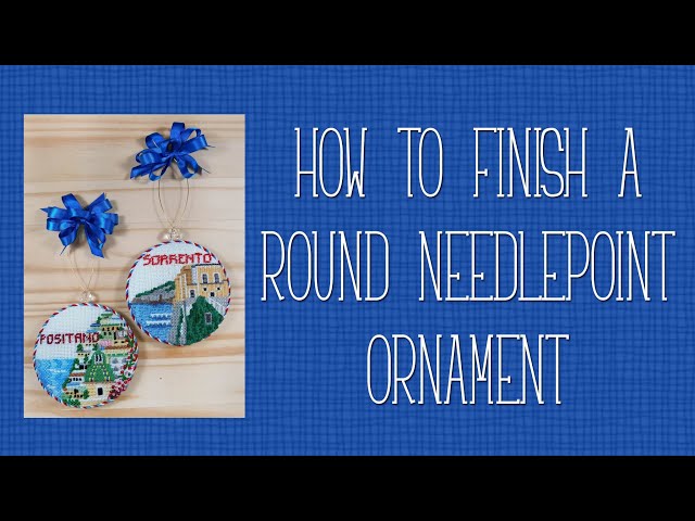 How to Finish Needlepoint in Studio Decor Ornament Frame – Nuts