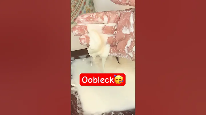 Oobleck tutorial🤩 #diy #oobleck  #satisfying #diycrafts #thingstodo #cutecrafts #craft