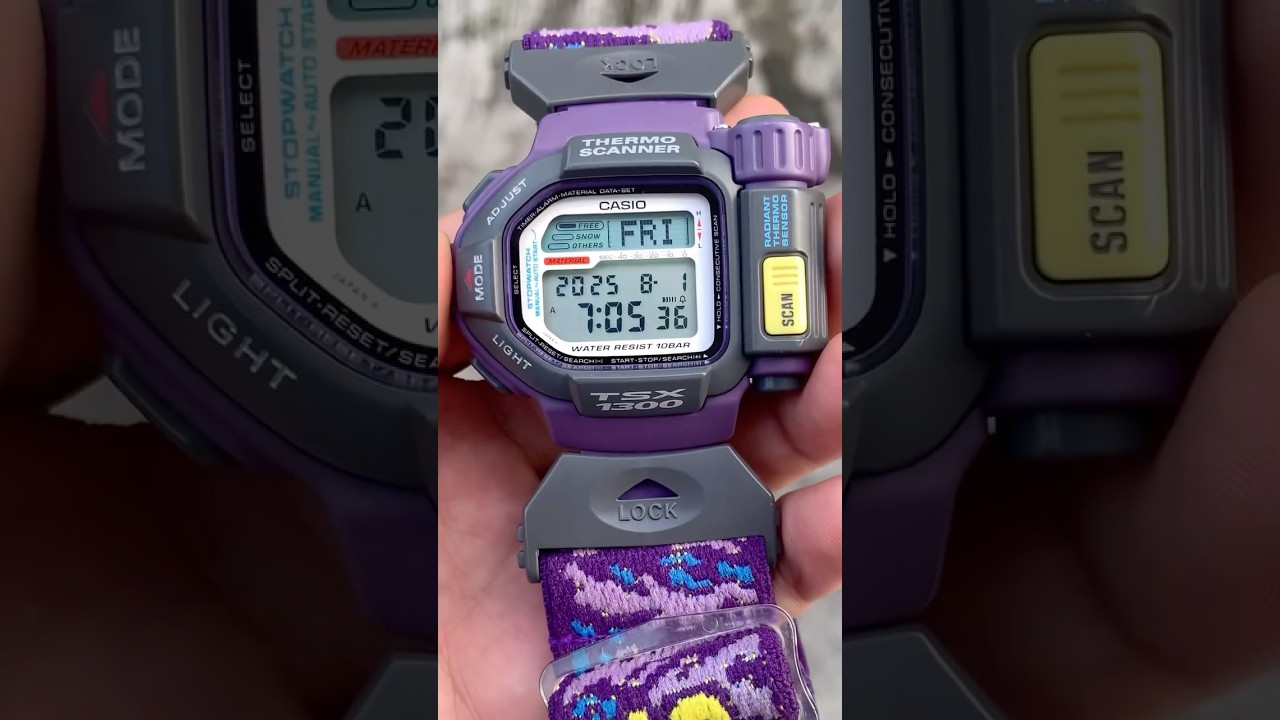 🇯🇵1994| CASIO TSX-1300 Thermo Scanner !! #casio #90s #asmr