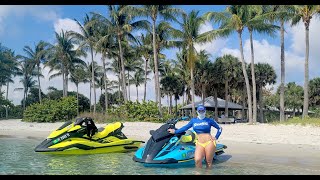 Visiting a Beautiful Island by Jet ski