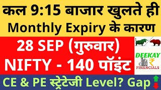 Nifty Analysis & Target For Tomorrow| Banknifty Thursday 28 September Nifty Prediction For Tomorrow