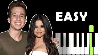 We Don't Talk Anymore EASY BEGINNER Piano Tutorial | Charlie Puth X Selena Gomez