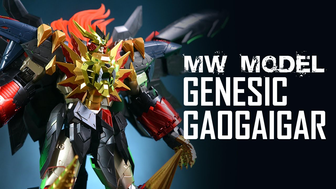 MW Model Genesic Gaogaigar Model Kit Display - YouTube
