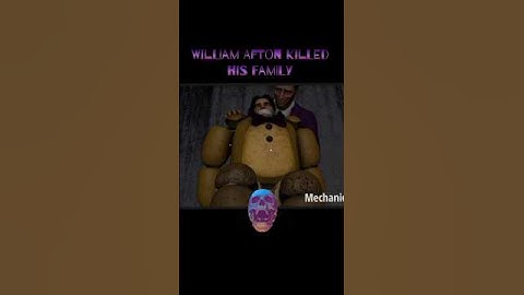 William Afton Killed his Family 💀 #fnaf #fivenightsatfreddys #fnafgame