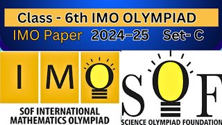 Class 6 IMO Olympiad | Previous Year Paper Solved | Maths Olympiad Preparation