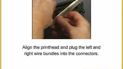 Zebra GK420d Label Printer - Replacing the Printhead