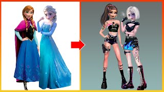 Frozen: Elsa Anna Glow Up Into Bad Girl - Disney Princesses Transformation