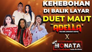 Keseruan Di Balik Layar Live Streaming Dangdut Duet Maut New Monata dan Adella