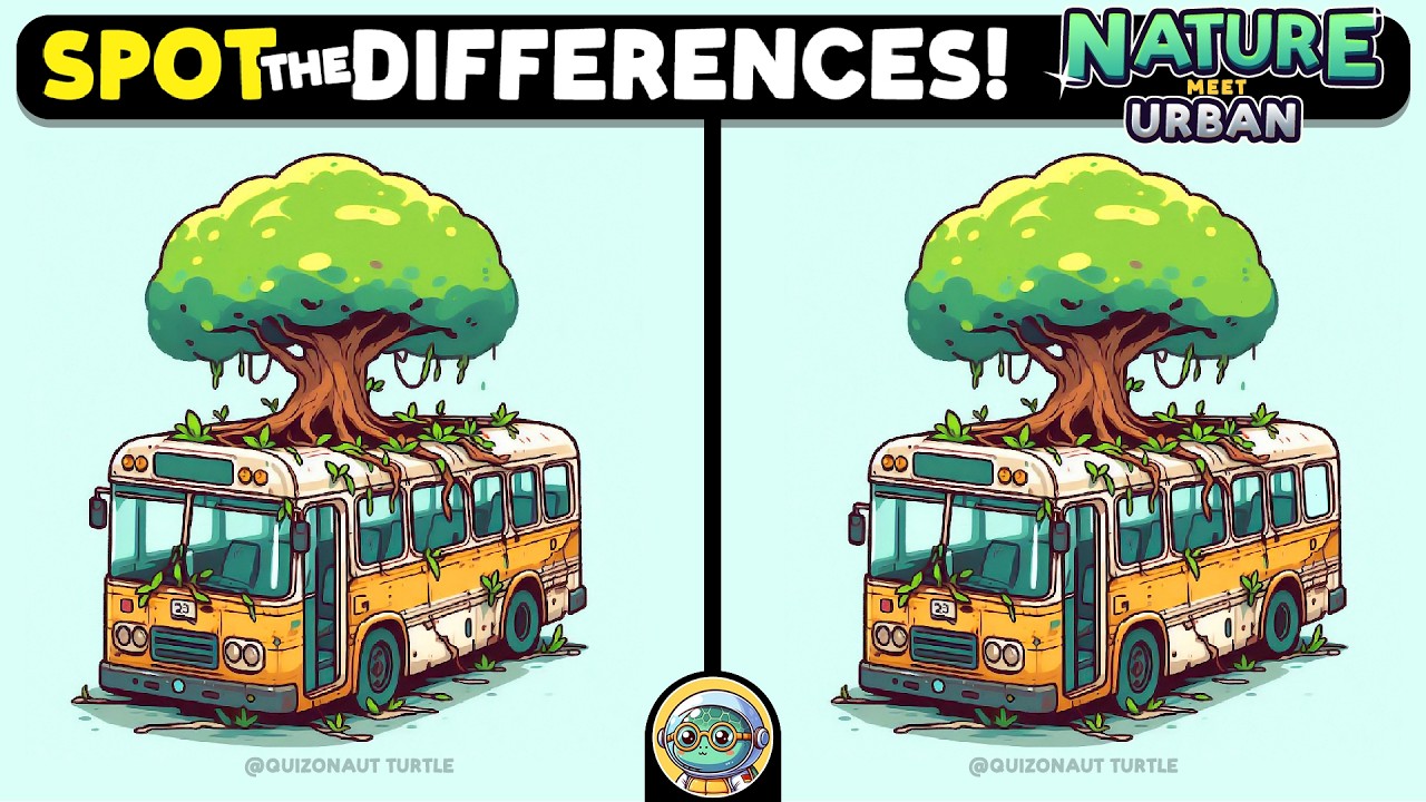 🐢🧩 Spot The Differences | Boost Your Brain Power 🧩🐢 | Quizonaut Turtle