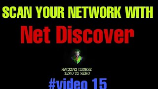 Net Discover | Scan your local network | #video 15 | In Hindi | Hacking Course Zero To Hero