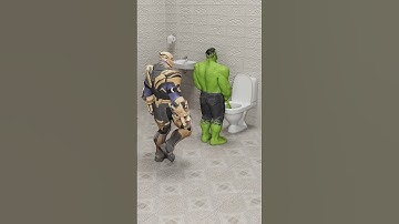 THANOS VS HULK _CRUNCH TIME PART -1 | MARVEL ANIMATION | #shorts #youtubeshorts #marvel