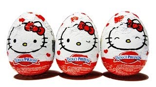 2 Hello Kitty, Surprise Eggs, Unboxing, Hello Kitty, Surprise Egg, Toy Surprise, 玩具, おもちゃ