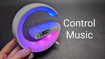 How to Control Music on Smart Light Sound Machine G63 Bluetooth Speaker with Wireless Charger