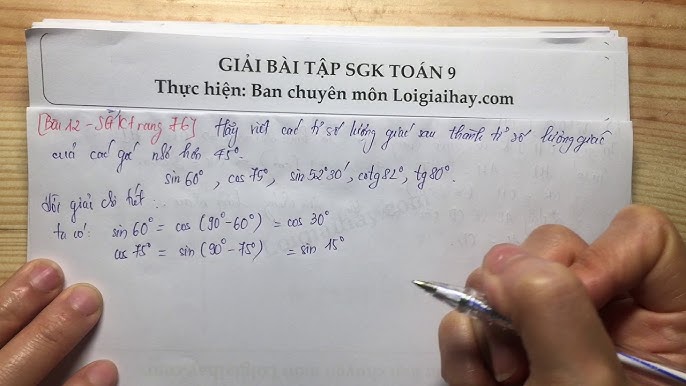 Giải Bài 11 Trang 76 Sgk Toán 9 Tập 1 - Youtube