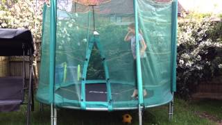 Ruby's Gym on the trampoline