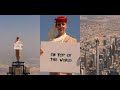 Emirates Flight attendant on top of Burj Khalifa : Behind the scenes