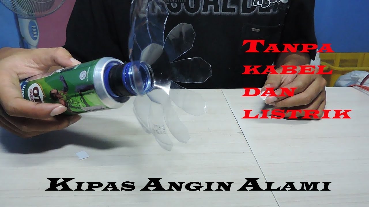 Cara Membuat Kipas Angin Tanpa Kabel Listrik Dari Kaleng 