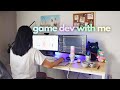 Day in the life of a game developer  cozy productive vlog