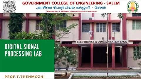 Digital Signal Processing Lab