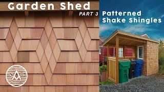 Cedar Shake Shingle Shed with something EXTRA