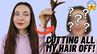 CUTTING OFF & DONATING MY HAIR