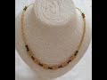 DIY-TAKI TASARIM PEYOTE KOLYE YAPIMI/ PEYOTE CRYSTAL BEADED NECKLACE