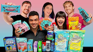 PROVANDO COMIDAS DOS YOUTUBERS MAIS FAMOSOS DO MUNDO 🌎