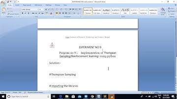 Implementation of Thompson Sampling  using Python
