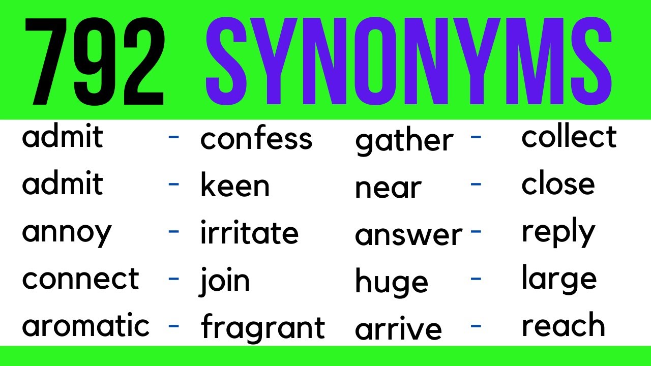 Synonyms in English: Expanding Your Vocabulary Effortlessly • 7ESL