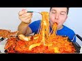 랍스터  EXTREMELY CHEESY SPICY LOBSTER SEAFOOD NOODLE 먹방 • Mukbang & Recipe