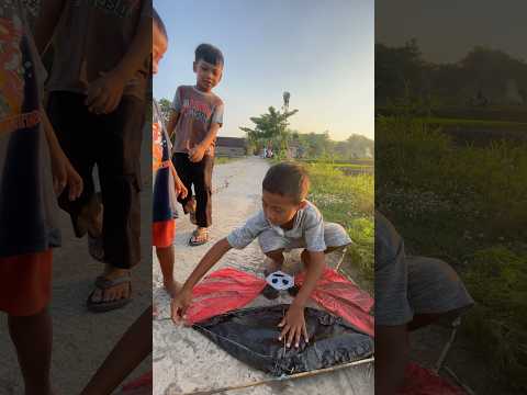 LAYANGAN RAM RAMAN DARI LIDI MILIK BOCIL BISA TERBANG #shorts