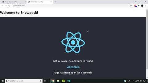 How to use Snowpack as build tool for React app