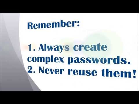 Information Security Awareness Training Video: "How to Create a Secure Password"