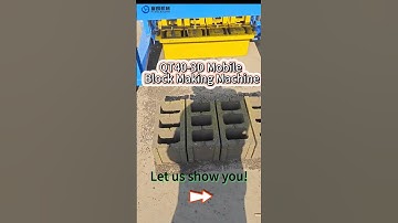 QT40 3D Mobile concrete block making machine #brickmakingmachine #blockmakingmachine #blockmachine