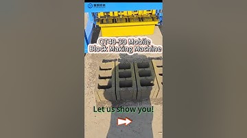 QT40 3D Mobile concrete block making machine #brickmakingmachine #blockmakingmachine #blockmachine