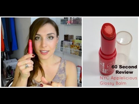 Video: NYC Applelicious Lesklý balzám na rty - Applelicious Pink 355 Recenze