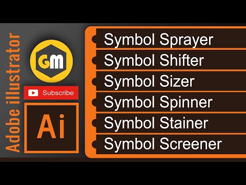 Adobe_illustrator Class-8 | #Symbol_Tool, #Symbol_Shifter, #Symbol_Sizer, #Symbol_Stainer, #Graphics