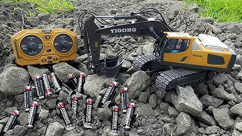 Unboxing RC Excavator 1:20 Mainan Truk Penggali Teknik Isi Ulang Paduan