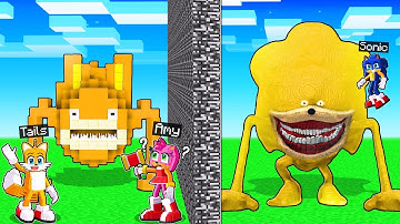 I CHEATED with //PASTE in a SHIN TAILS Build Battle in Minecraft!