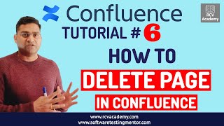 Confluence Tutorial #6 - How to Delete Page in Confluence