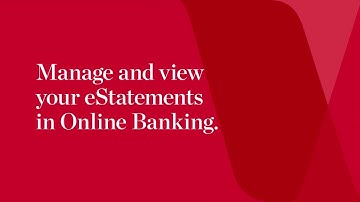 How to manage and view eStatement in Online Banking