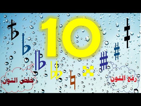 أسهل وأفضل طريقة لتعلم علامات تحويل موسيقية الدييز و البيمول ودرجة السلم موسيقي طبيعي