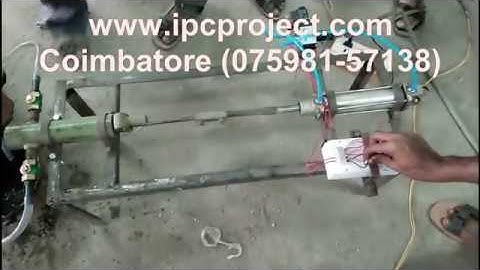 Automatic pneumatic reciprocating water pumping system / Mini Projects for mechanical students