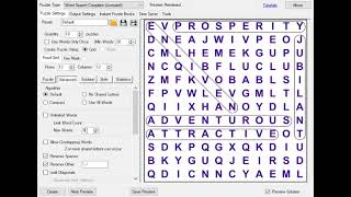Create Word Search puzzles with unlimited or limited word count - Puzzle Maker Pro