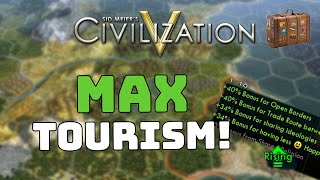 Civ 5 Tutorial - Tourism Guide || How to get more tourists and win a tourism/ culture victory screenshot 5