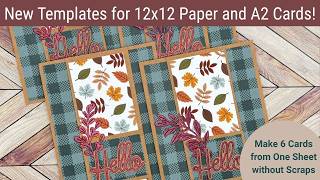 Use 12x12 Patterned Paper without Scraps | Template 51