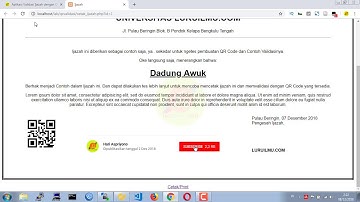 Rancangan Aplikasi Generate dan Validasi QR Code dengan PHP